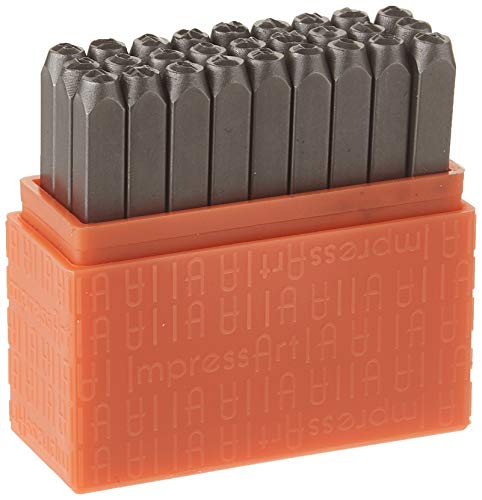 【中古】【未使用・未開封品】ImpressArt- Basic Bridgette Uppercase Letter Metal Stamp Set by ImpressArt Metal Stamps｜AJIMURA-SHOP