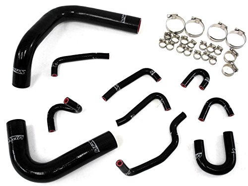 【中古】【未使用・未開封品】HPS 57-1323R-BLK-1 シリコンラジエーター冷却ホースキット ブラック