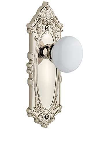 【中古】【未使用・未開封品】Grandeur Grande Victorian Plate with Hyde Park Knob, Privacy - 2.375, Polished Nickel by Grandeur