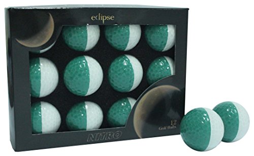 【中古】【未当て嵌める・未開封品】(White/Green) - Nitro Eclipse Golf Balls スポーツ・アウトドア-その他