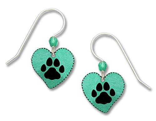 【中古】【未使用・未開封品】ターコイズPaw Printイヤリング???スターリングシルバーワイヤ耳