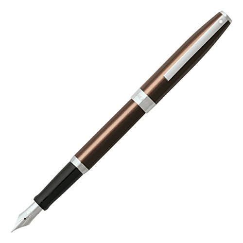 【中古】【未当て嵌める・未開封品】Sheaffer Sagaris、メタリックブラウン,クローム刈り込み、筆Medium書き込み先(e0948053?) パソコン・周辺機器-その他