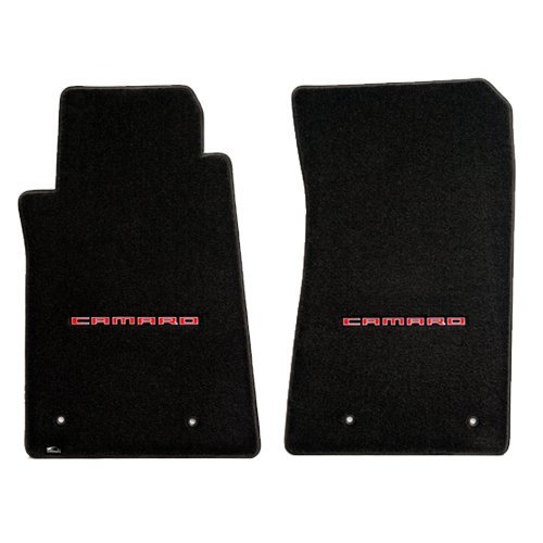 【中古】【未使用・未開封品】2010???2015?CamaroエボニーブラックUltiMat床マット2???Camaroロゴinレッド