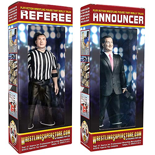 【中古】【未使用・未開封品】Special Deal: Talking Referee & Ring Announcer Wrestling Figures