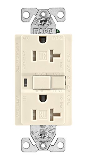 【中古】【未使用・未開封品】Eaton TRAFCI20LA 20 Amp Tamper Resistant AFCI Receptacle, Light Almond Finish by Eaton|AJIMURA-SHOP