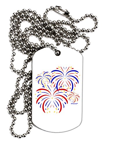 【中古】【未使用・未開封品】TooLoud Patriotic Fireworks withバースト星大人用犬タグチェーンネックレス|AJIMURA-SHOP