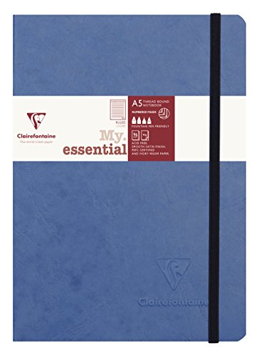 【中古】【未当て嵌める・未開封品】Clairefontaine エイジバッグエッセンシャル糸 罫線入り口・入口 192ペイジ 青色 793464C パソコン・周辺機器-その他