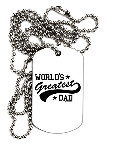 【中古】【未使用・未開封品】TooLoud World 's Greatest Dad???スポーツスタイル大人用犬タグチェーンネックレス|AJIMURA-SHOP
