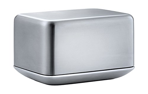 【中古】【未当てはめる・未開封品】Blomus 63637 Stainless Steel Matt Butter Dish, Small