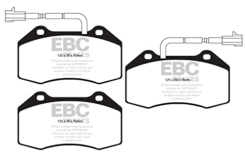 【中古】【未使用・未開封品】EBC ブレーキ DP42021/2R イエロースタッフパフォーマンスブレーキパッド