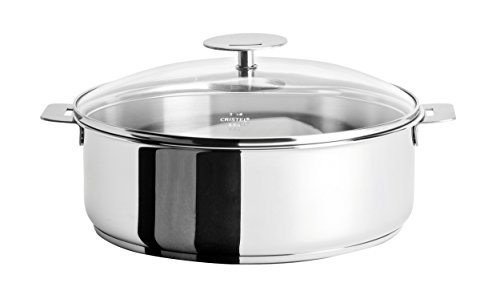 【中古】【未使用・未開封品】(4.3l) - Mutine Stainless Steel 25cm Saute Pan \u0026 Glass Lid