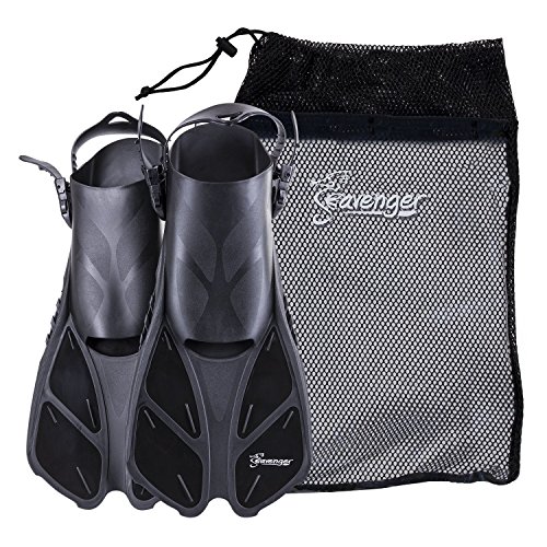 【中古】【未使用・未開封品】Seavenger Snorkeling Swim Fins with Bag (Black, L/XL (Size 9 to 13)) 141［並行輸入］