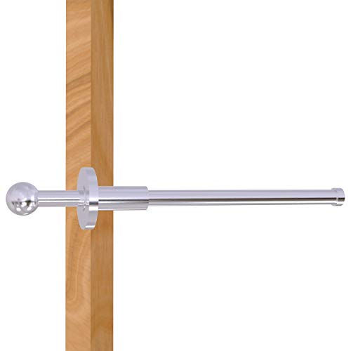 【中古】【未当て嵌める・未開封品】(Satin Chrome) - Allied Brass TD-23-SCH Traditional Pullout Garment Rod, 25糎 , Satin Chrome
