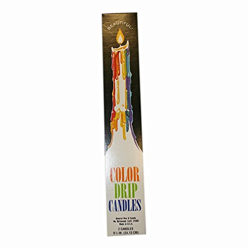 【中古】【未使用・未開封品】Color Drip Candles, 4-Pack (8 candles total) by Benjamin International