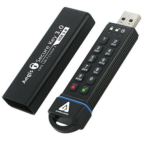 【中古】【未当て嵌める・未開封品】Apricorn Aegis Secure Key 3.0 USB flash drive 240 GB USB Type-A 3.0 (3.1 Gen 1) Black