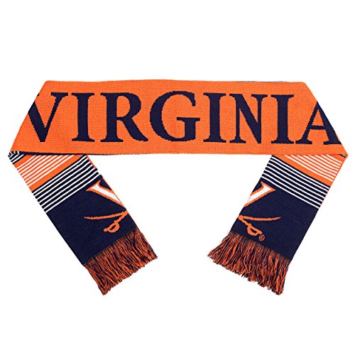 【中古】【未当て嵌める・未開封品】NCAA Virginia Cavaliersリヴァーシブル取りわけるロゴタイプえり巻き、8.75?\" X 24?\"" x 2?\"""