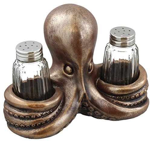 【中古】【未使用・未開封品】DWK Decorative Octopus Salt & Pepper Shaker Set by Gifts & Decors