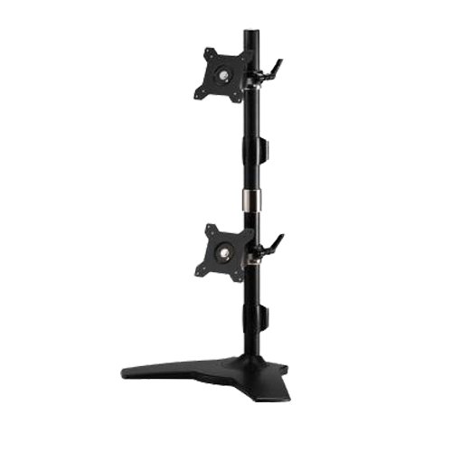 【中古】【未当て嵌める・未開封品】Amer AMR2SV 24\" Freestanding Black flat panel desk mount"