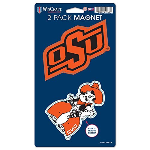 【中古】【未使用・未開封品】WinCraft NCAA オクラホマ州立大学 WCR29060014 マグネット (2パック) 5インチ x 9インチ