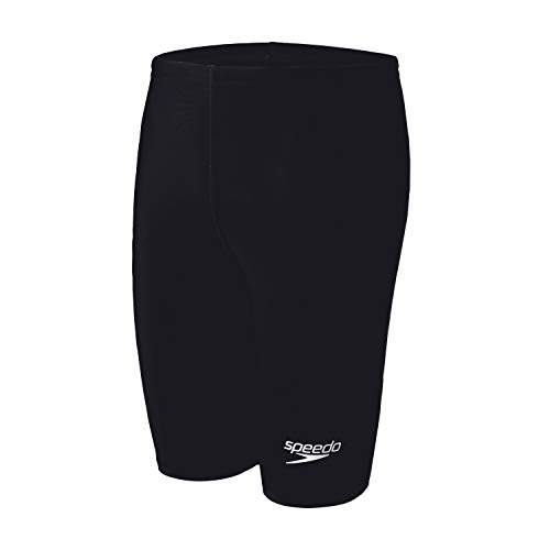 【中古】【未使用・未開封品】Speedo Big Boys' PowerFLEX Eco Solid Jammer Swimsuit, New Black, 24