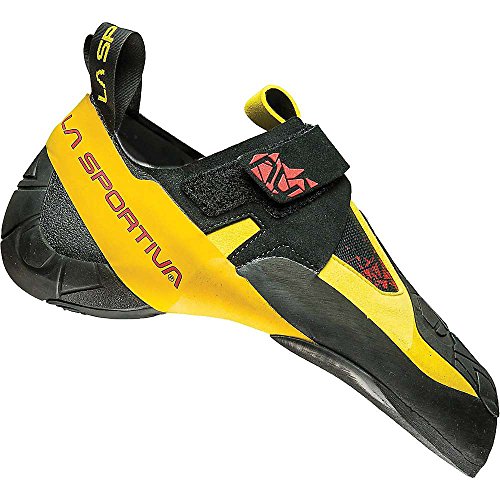 【中古】【未当てはめる・未開封品】La Sportiva メンズ Skwama ロッククライミングシューズ、黒いこと/黄色、42.5