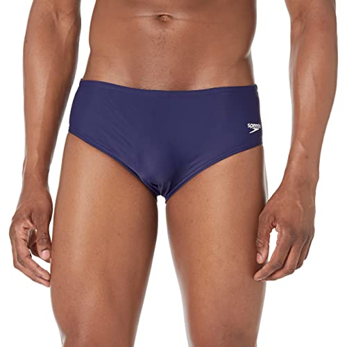 【中古】【未当て嵌める・未開封品】Speedo メンズ PowerFLEX エコSolid ブリーフ海水着 青色 競技水着-メンズ競技水着-水泳