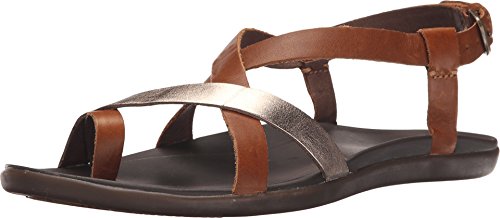 【中古】【未使用・未開封品】OluKai Upena レディース ビーチサンダル 速乾 フリップフロップ スライド 防水 モダン ロープロファイルデザイン 一日中快適フィット ウェット