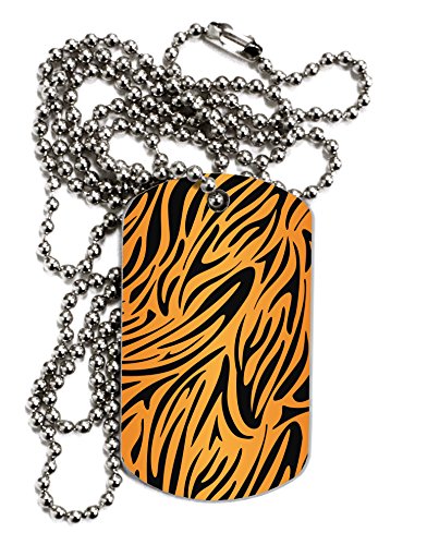 【中古】【未使用・未開封品】TooLoud Tiger印刷大人用犬タグチェーンネックレス