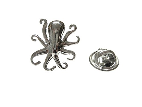 【中古】【未使用・未開封品】Silver Toned Octopusラペルピン