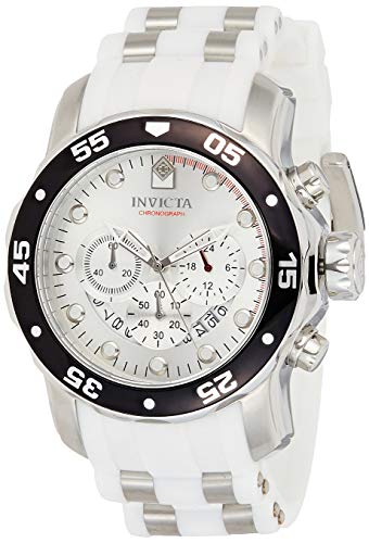 【中古】【未当て嵌める・未開封品】Invicta Men\u0027s 48粍 Chronograph White Polyurethane flame fusion Date Watch 20290