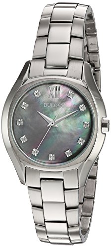 【中古】【未使用・未開封品】(ブローバ) Bulova カジュアル腕時計 ステンレススチールとシルバーメッキ クォーツ レディース 型番:96P158|AJIMURA-SHOP