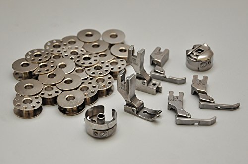 【中古】【未当て嵌める・未開封品】Bobbins, Presser Feet, and Bobbin Cases for Juki, Singer, Consew その他-生活家電-家電