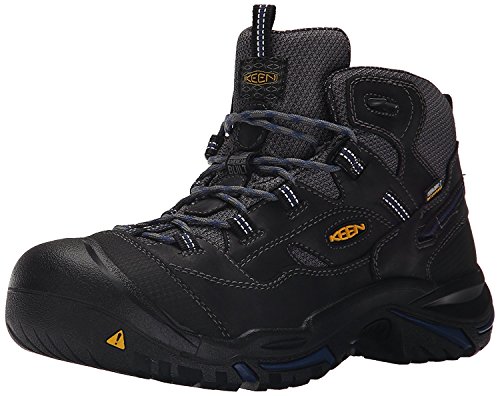 【中古】【未当て嵌める・未開封品】KEEN Utility ? メンズ ブラジャードック ミッド(ホンブルグ帽トゥー)雨合羽細工物ブーツ US 大きさ: 9 色つや: 黒いこと