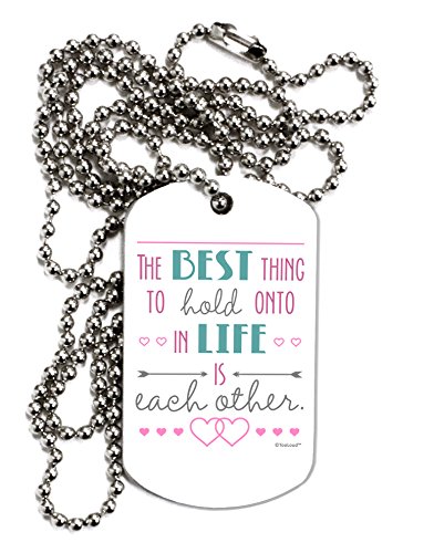 【中古】【未使用・未開封品】TooLoud The Best Thing To Hold Onto In Life Is Each Other???カラー大人用犬タグチェーンネックレス