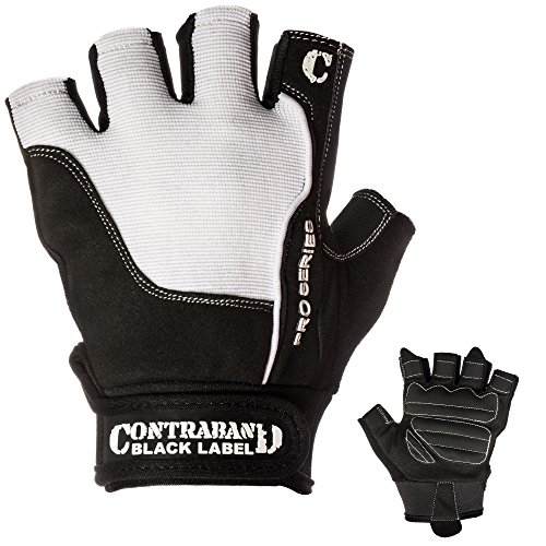 【中古】【未使用・未開封品】(Medium, White) - Contraband Black Label 5120 Pro Series Lifting Gloves