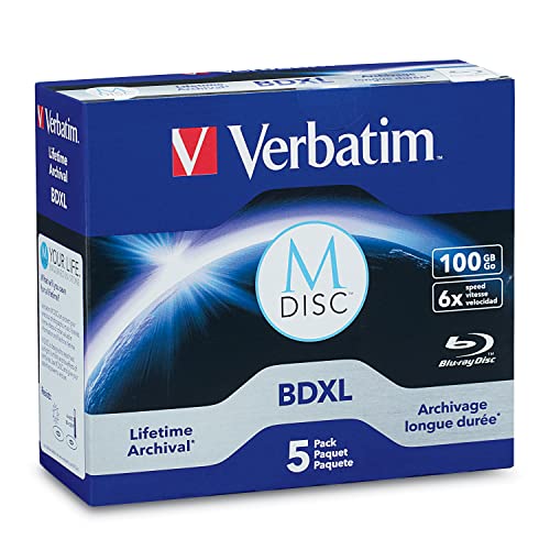 【中古】【未使用・未開封品】Verbatim M-Disc - 5 x BD-R XL - 100 GB 4x - jewel case