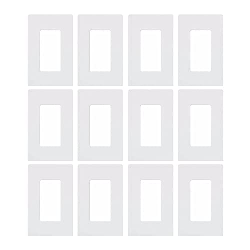 【中古】【未使用・未開封品】Lutron CW-1-WH クラロウォールプレート 1口 ホワイト 12個パック