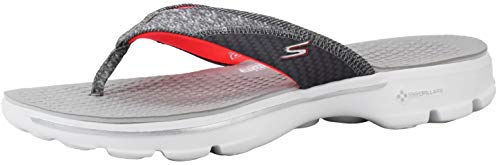 【中古】【未使用・未開封品】Skechers Performance Women's Go Walk Pizazz Flip Flop (10 B(M), GYPK - Gray/Pink)