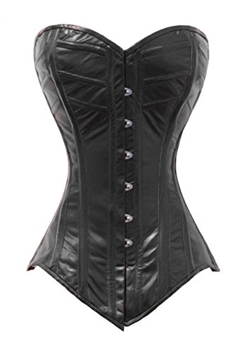 【中古】【未使用・未開封品】luvsecretlingerie 高耐久22ダブルスチールボーンウエストトレーニングレザー ロングボディーシェイパーコルセット #8289-LE US サイズ: 3XL/34