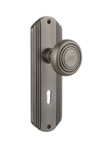 【中古】【未使用・未開封品】Nostalgic Warehouse Decoプレートwith Keyhole Decoノブ Passage - 2.375\" 706053 1
