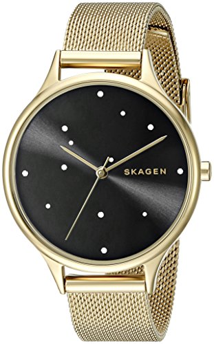 【中古】【未当て嵌める・未開封品】Skagen Women\u0027s SKW2385 Anita Gold Mesh Watch