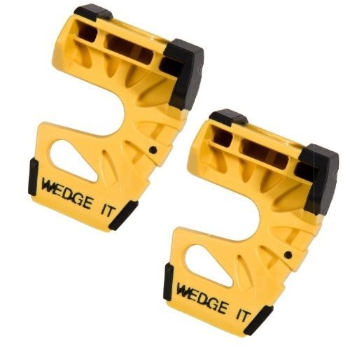 【中古】【未当て嵌める・未開封品】Wedge-it - The Ultimate Door Stop - Yellow - Two Pack
