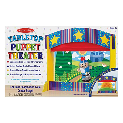 【中古】【未使用・未開封品】メリッサ&ダグTabletop Puppet Theater???頑丈な木製Construction