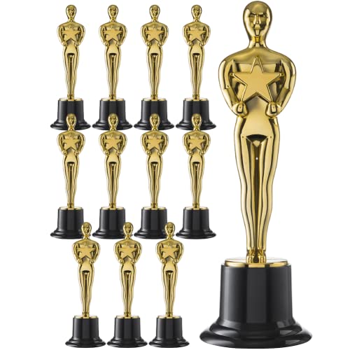 【中古】【未使用・未開封品】Prextex Gold 6'' Award Trophies (12 Pack) with 12 Gold Winner Medals for Ceremonies or Parties|AJIMURA-SHOP