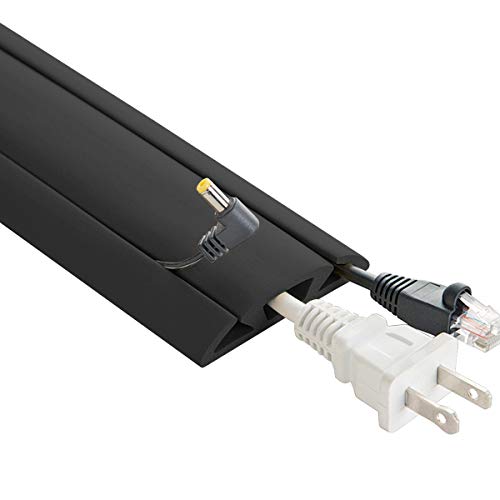 【中古】【未当てはめる・未開封品】UT Wire 3チャンネルコードプロテクター\u0026コンシーラー 立ち会い場用 10フート 黒いこと