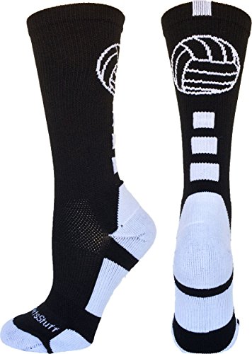 【中古】【未当て嵌める・未開封品】MadSportsStuff 排球ロゴタイプ 労働者の一団靴下 複数形色 M 黒いこと