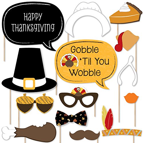 【中古】【未使用・未開封品】Give Thanks - Thanksgiving Photo Booth Props Kit - 20 Count 12,463円