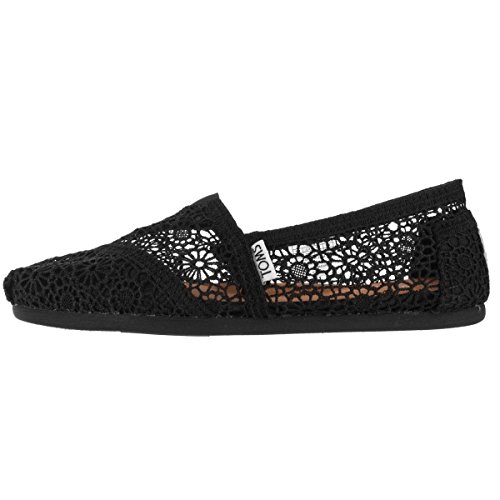 【中古】【未当てはめる・未開封品】TOMS レディース 時分 古典派音楽 アルパルガタ, 黒いこと モロッコ王国 かぎ針編み, 10