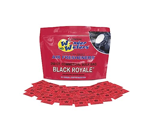 【中古】【未使用・未開封品】Wonder Wafers 250個 未開封 自動車 プロ用 エアフレッシュナー 車とトラックのディテール(ブラックロイヤル)