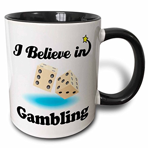 【中古】【未使用・未開封品】3drose Dooni Designs I Believe In???I Believe In Gambling???マグカップ 11 oz ホワイト mug_105163_4